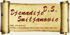 Đenadije Smiljanović vizit kartica